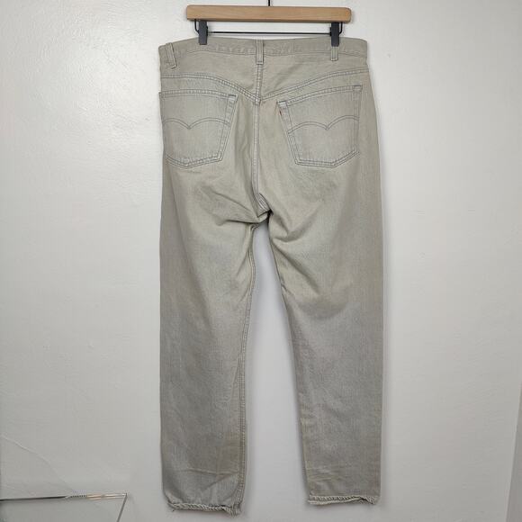Vintage 80s Levi's 501 Jeans Mens‎ 38x34 Button Fly Gray Wash Straight Leg Denim - Picture 6 of 8